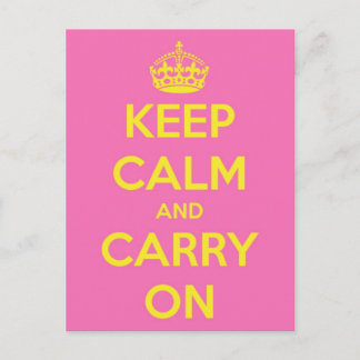 Cartão Postal Carry On Bubblegum and Sunshine