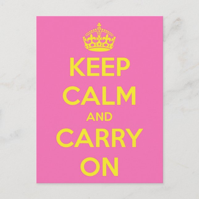 Cartão Postal Carry On Bubblegum and Sunshine (Frente)