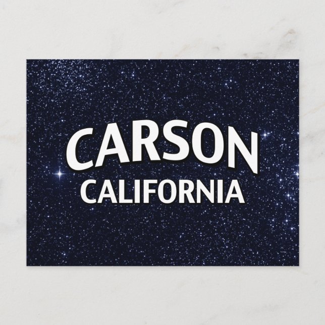 Cartão Postal Carson California (Frente)
