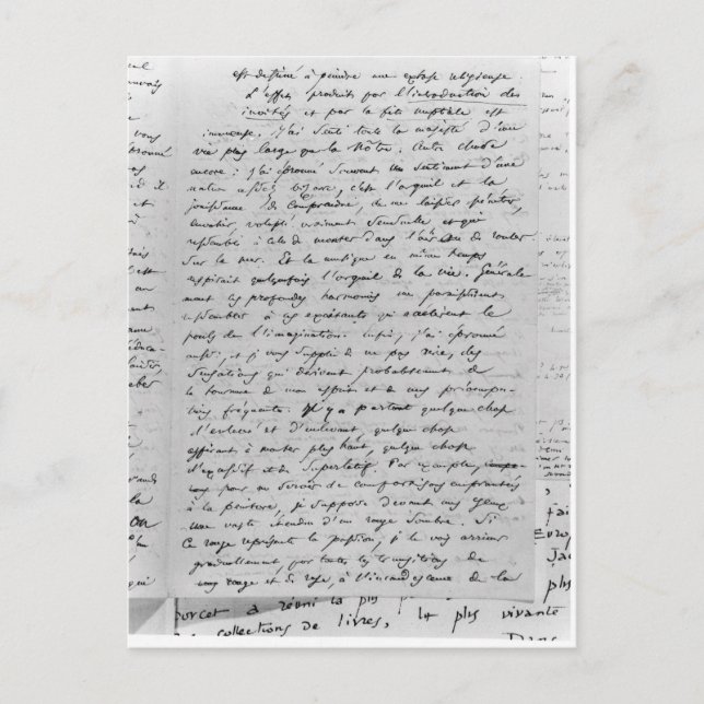 Cartão Postal Carta a Richard Wagner 17 de fevereiro de 1860 (Frente)