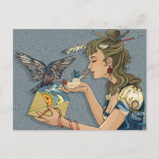 Cartão Postal Carta de amor