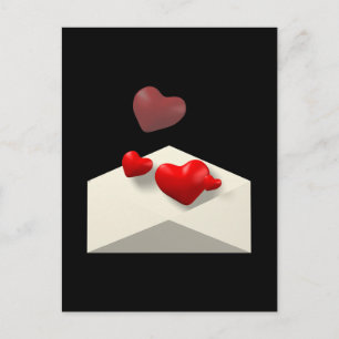 Cartão Postal Carta de amor