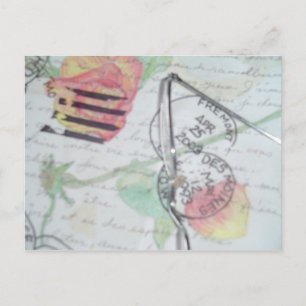 Cartão Postal Carta de Amor - Postmarks