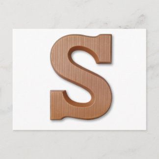 Cartão Postal Carta de chocolate S