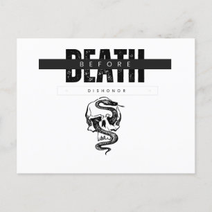 Cartão Postal Carta de Morte Antes da Desonra
