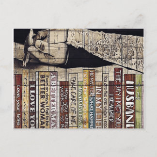 Cartão Postal Carta Para a Família | Decoração de Família |