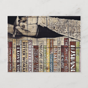 Cartão Postal Carta Para Família   Decoração de Família  