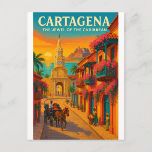 CARTÃO POSTAL CARTAGENA — A JOIA DO CARIBE