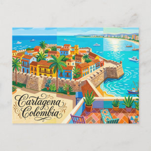 Cartão Postal Cartagena Colômbia