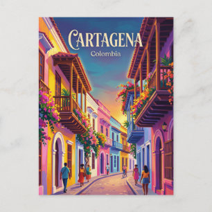 Cartão Postal Cartagena Colômbia