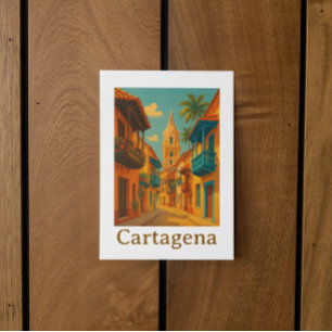 Cartão Postal Cartagena Colômbia Caribe Charme