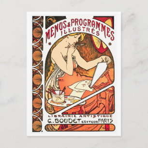 Cartão Postal Cartão: Arte Nouveau - Alphonse Mucha