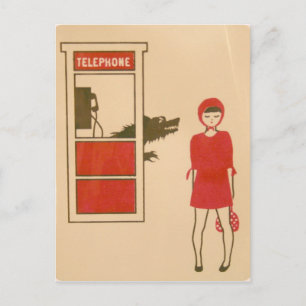 Cartão Postal Cartão-Cartão-Cartão de Capa Vermelho