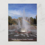 Cartão Postal Cartão-fonte do Seattle Science Center<br><div class="desc">Fotos do Estado de Washington. Começando com Seattle. Foto do Seattle Science Center Fountain.</div>
