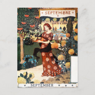 Cartão Postal Cartão: Mês de setembro - Septembre