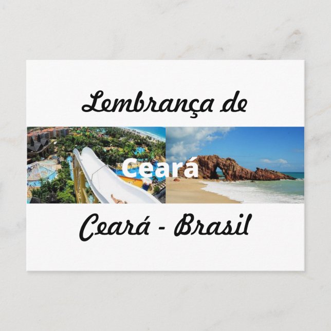 Cartão Postal Cartão, moeda de Ceará (Frente)