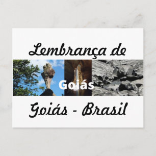 Cartão Postal Cartão, moeda de Goiás