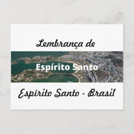 Cartão Postal Cartão, moeda do Espírito Santo