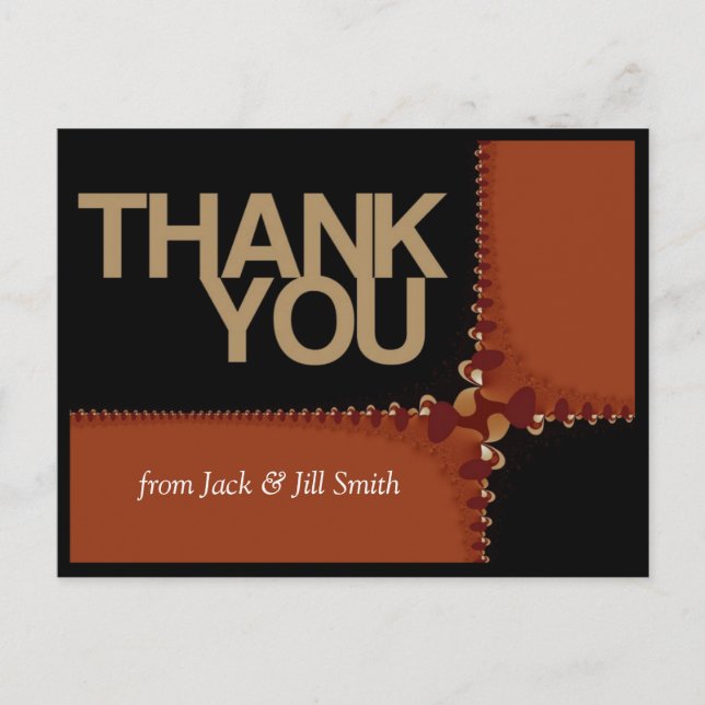 Cartão Postal Cartão-postal #001 de Obrigado (Frente)