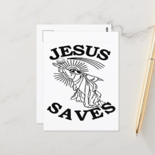 Cartão Postal Cartão-postal 2025 Jesus Salva