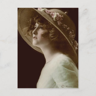 Cartão Postal Cartão-postal 2 com pintura à mão da Sepia, Edward