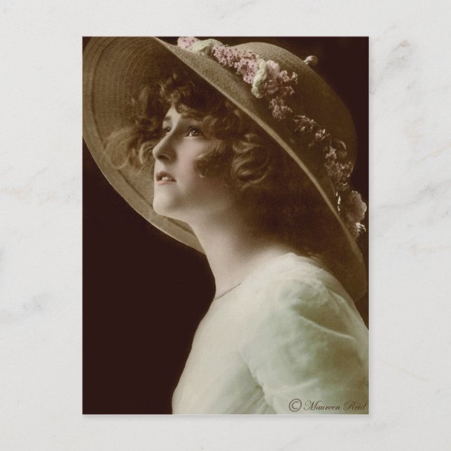 Cartão Postal Cartão-postal 2 com pintura à mão da Sepia, Edward (Frente)