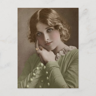 Cartão Postal Cartão-postal 6 com pintura à mão da Sepia, Edward