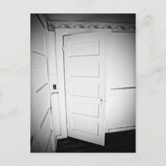 Cartão Postal Cartão-postal à porta Spooky