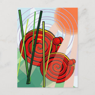 Cartão Postal Cartão-postal abstrato