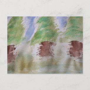 Cartão Postal Cartão-postal abstrato Fir Trees