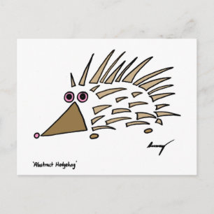 Cartão Postal Cartão-postal abstrato Hedgehog