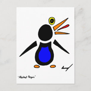 Cartão Postal Cartão-postal abstrato Penguin
