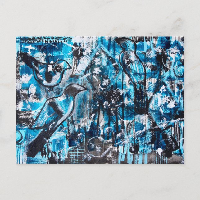 Cartão Postal Cartão-postal acrílico "Um para a tristeza, dois p (Frente)