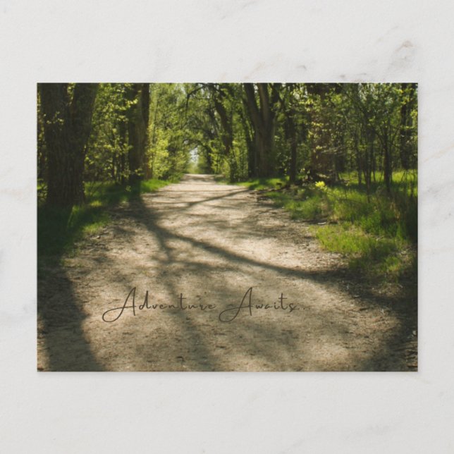 Cartão Postal Cartão-postal Adventure Await (Frente)