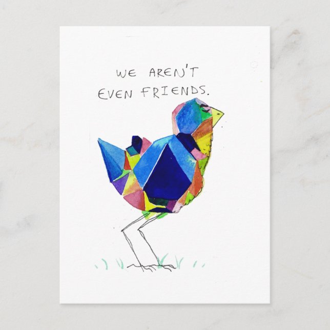 Cartão Postal Cartão-postal agressivo passivo (Frente)