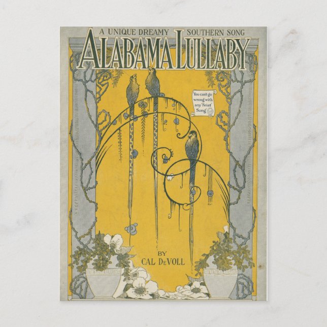 Cartão Postal Cartão-postal Alabama Lullaby (Frente)
