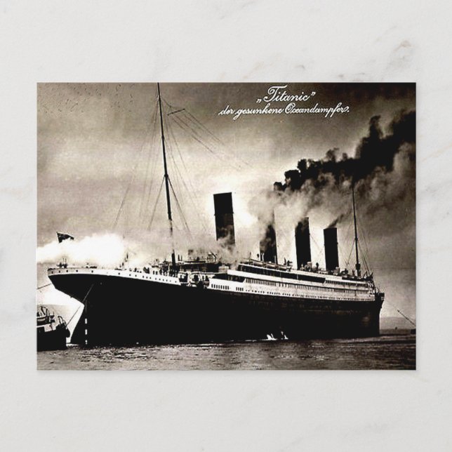 Cartão Postal Cartão-postal alemão antigo - Titanic (Frente)