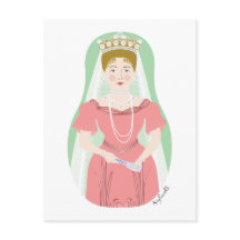 Cartão-postal Alexandra Feodorovna Romanova Matryo