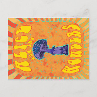 Cartão Postal Cartão-postal Alice no País das Maravilhas Psicodé