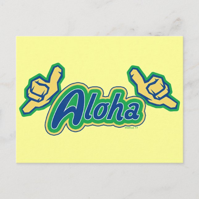 Cartão Postal Cartão-postal Aloha (Frente)