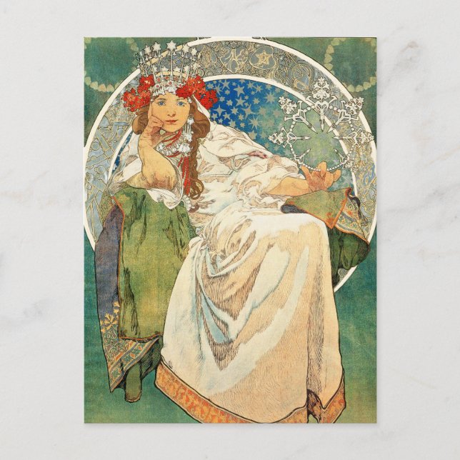 Cartão Postal Cartão-postal Alphonse Mucha Princess Hyacinth (Frente)