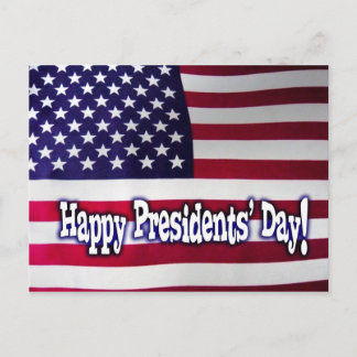 Cartão Postal Cartão-postal americano para o Dia dos Presidentes