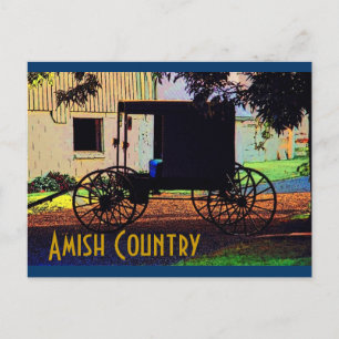 Cartão Postal Cartão-postal Amish Buggy