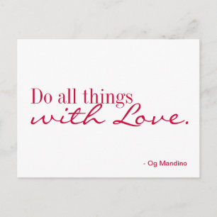 Cartão Postal Cartão-postal - Amor