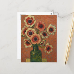 Cartão Postal Cartão-postal Anemones