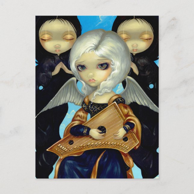 Cartão Postal Cartão-postal "Anjo com Psaltery" (Frente)