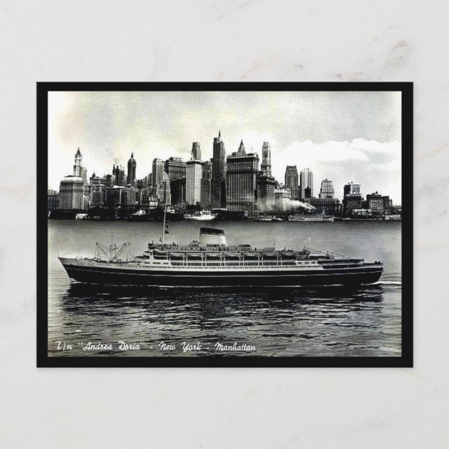 Cartão Postal Cartão-postal antigo - "Andrea Doria". (Frente)