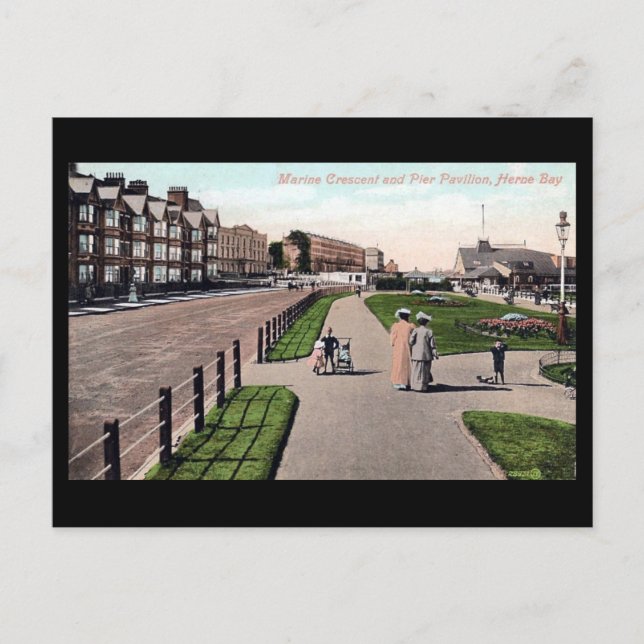 Cartão Postal Cartão-postal antigo - Baía Herne, Kent (Frente)