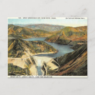 Cartão Postal Cartão-Postal Antigo - Barragem Arrow Rock, Idaho