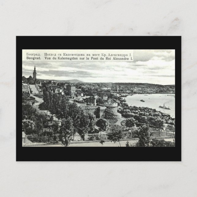 Cartão Postal Cartão-postal antigo, Belgrado (Frente)